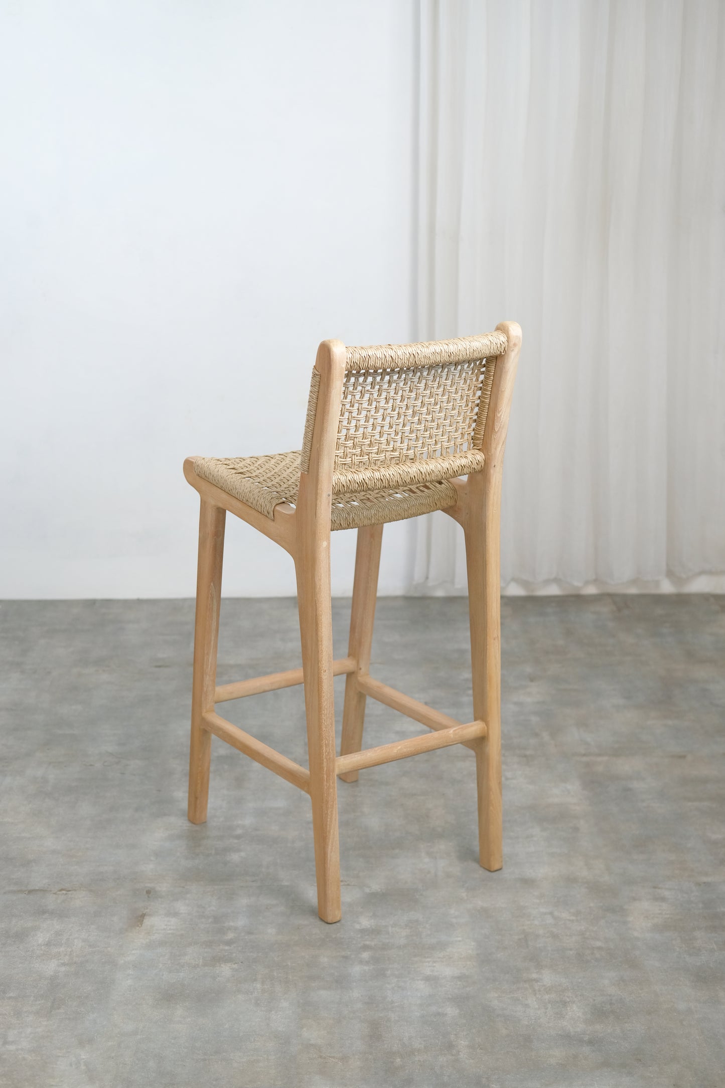 Lisbon Bar Height Stool with back