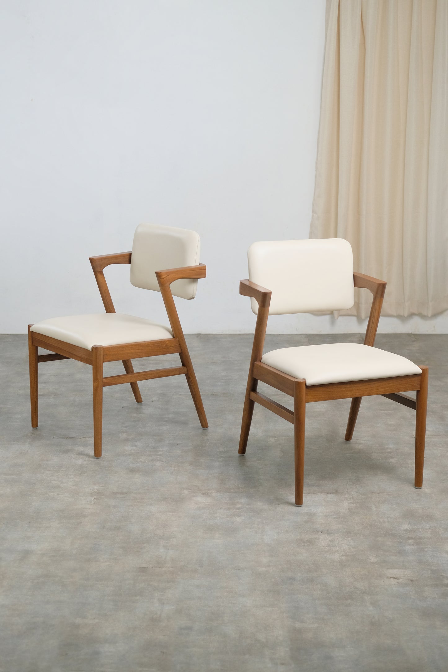 Rosa Dining Chair with cushion leather