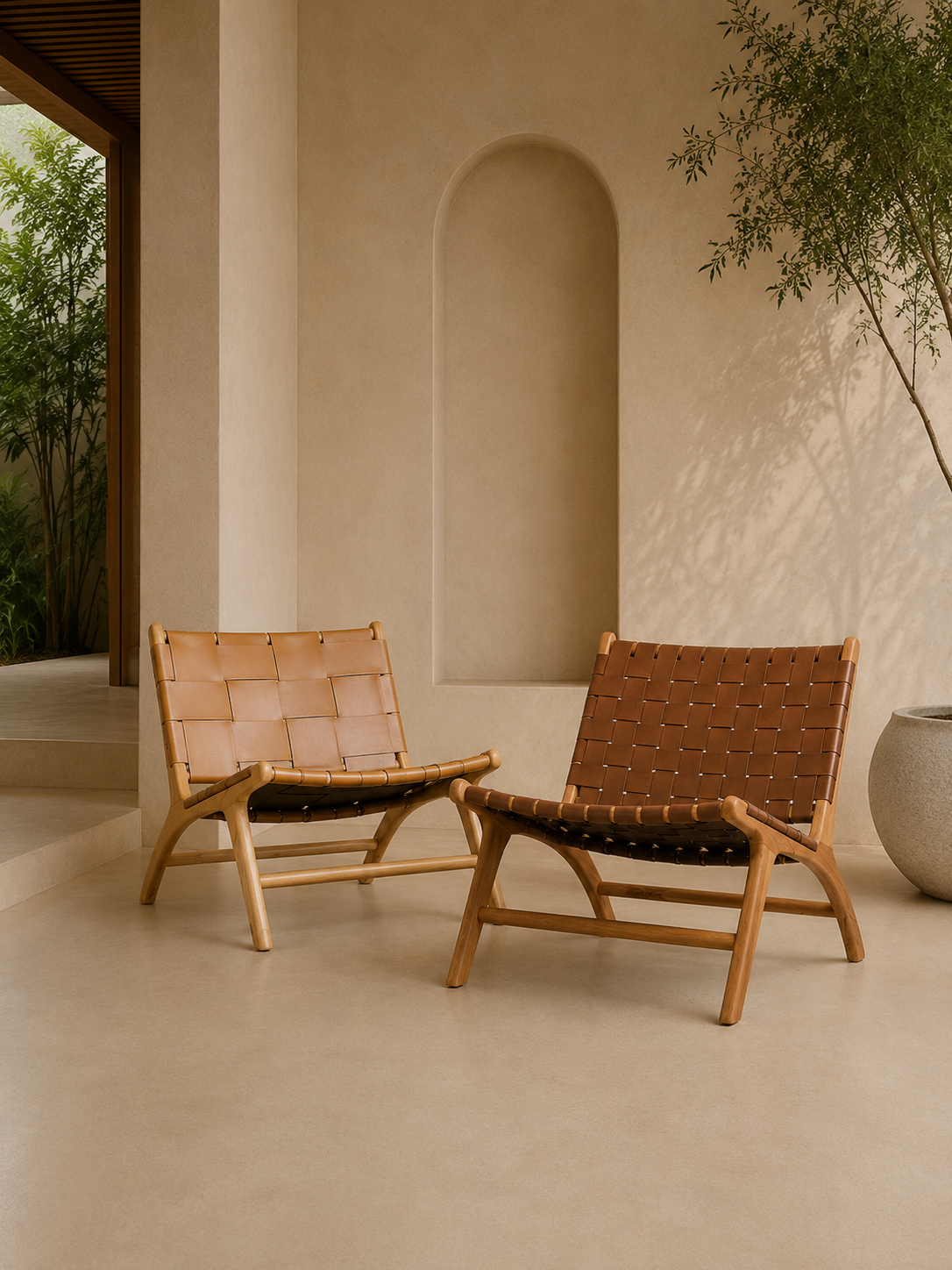 Lisbon Lounge chair wide leather
