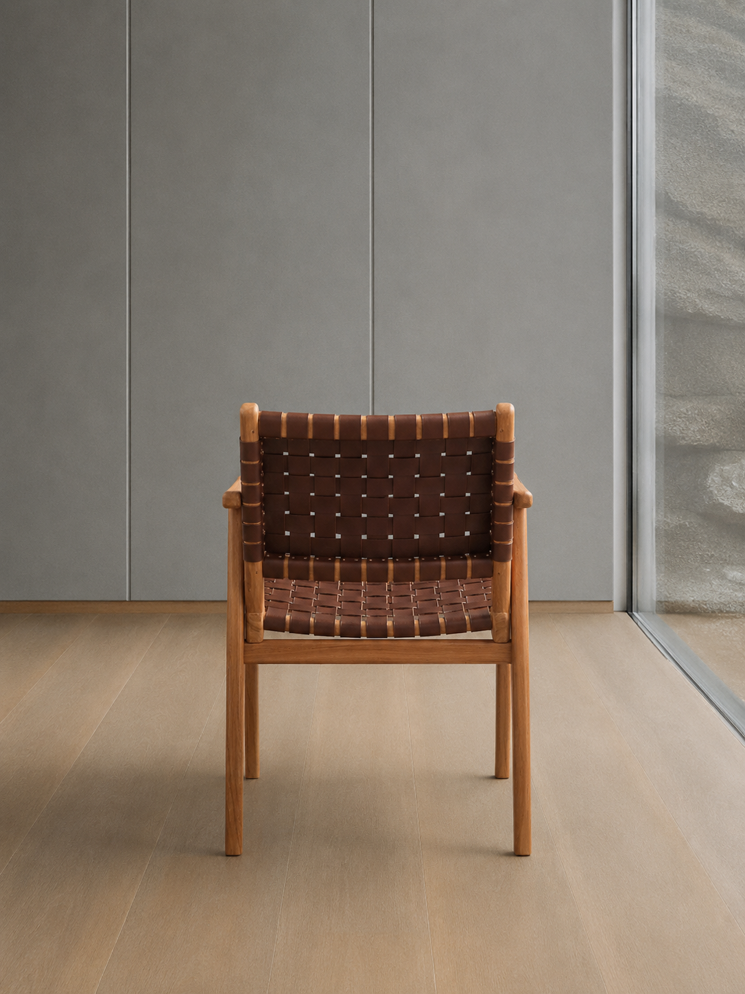 Sarabi Dining Armchair with Leather