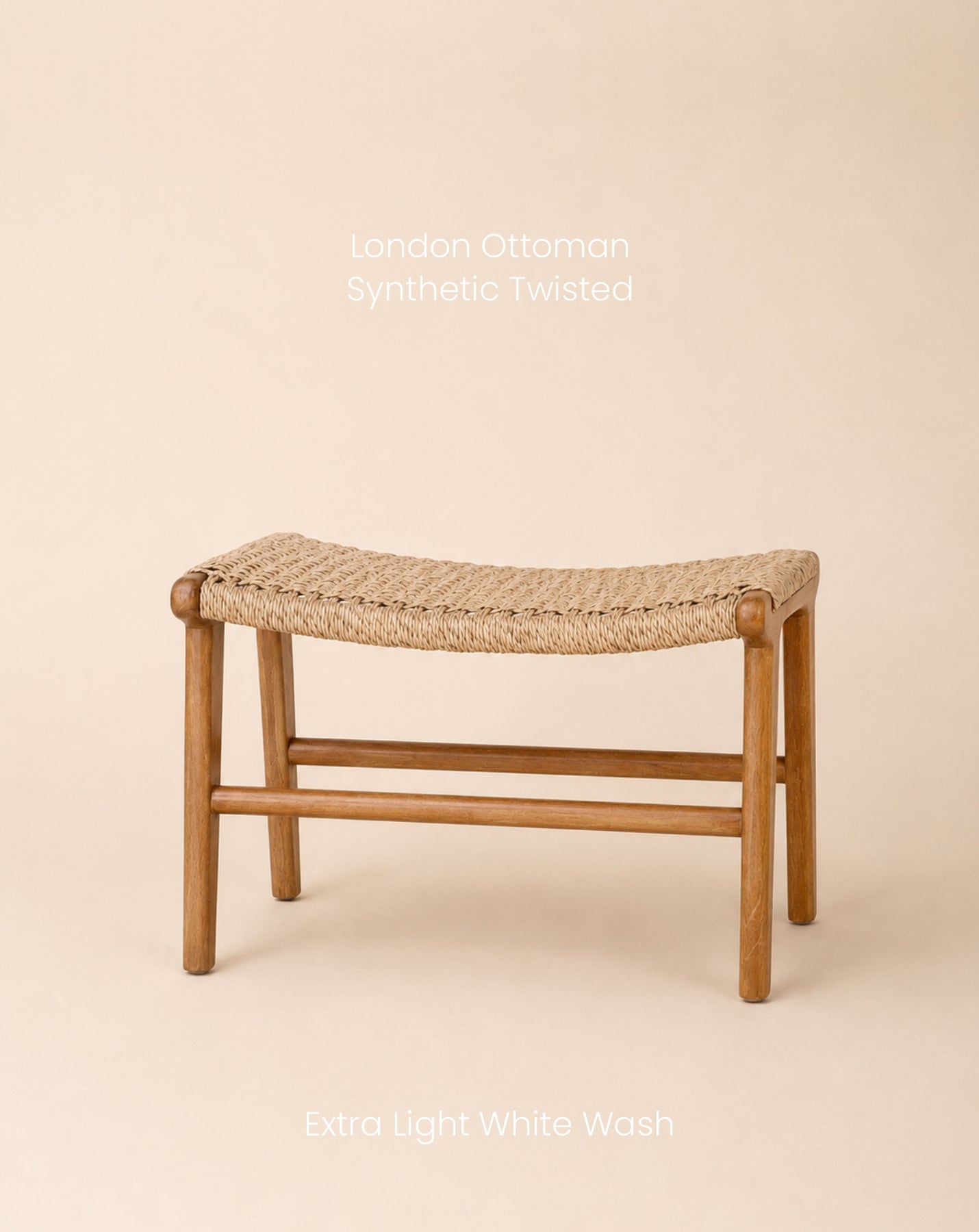 LONDON OTTOMAN SYNTHETIC TWISTED