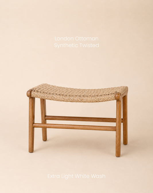 LONDON OTTOMAN SYNTHETIC TWISTED