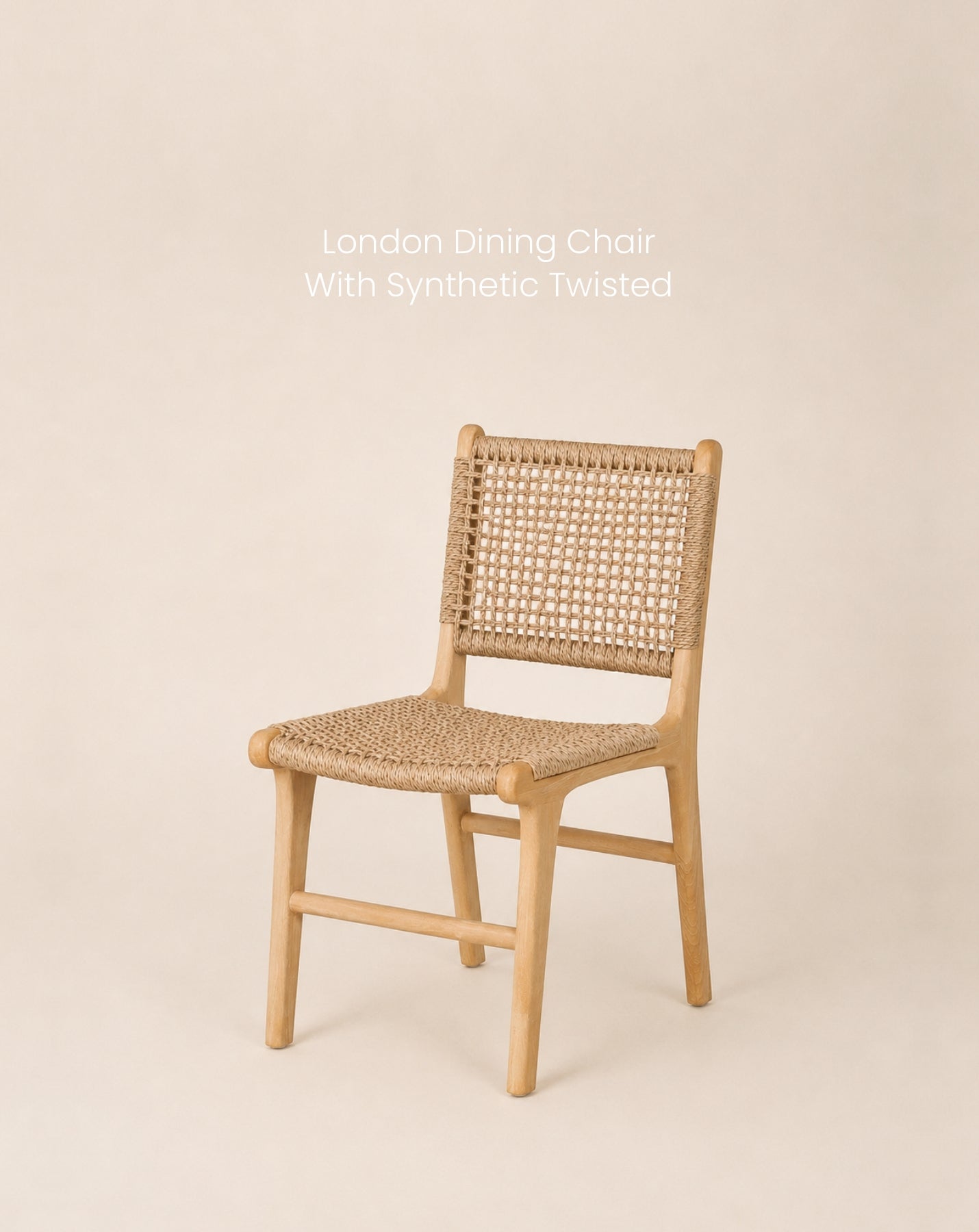 LONDON DINING CHAIR WITH SYNTHETIC TWISTED
