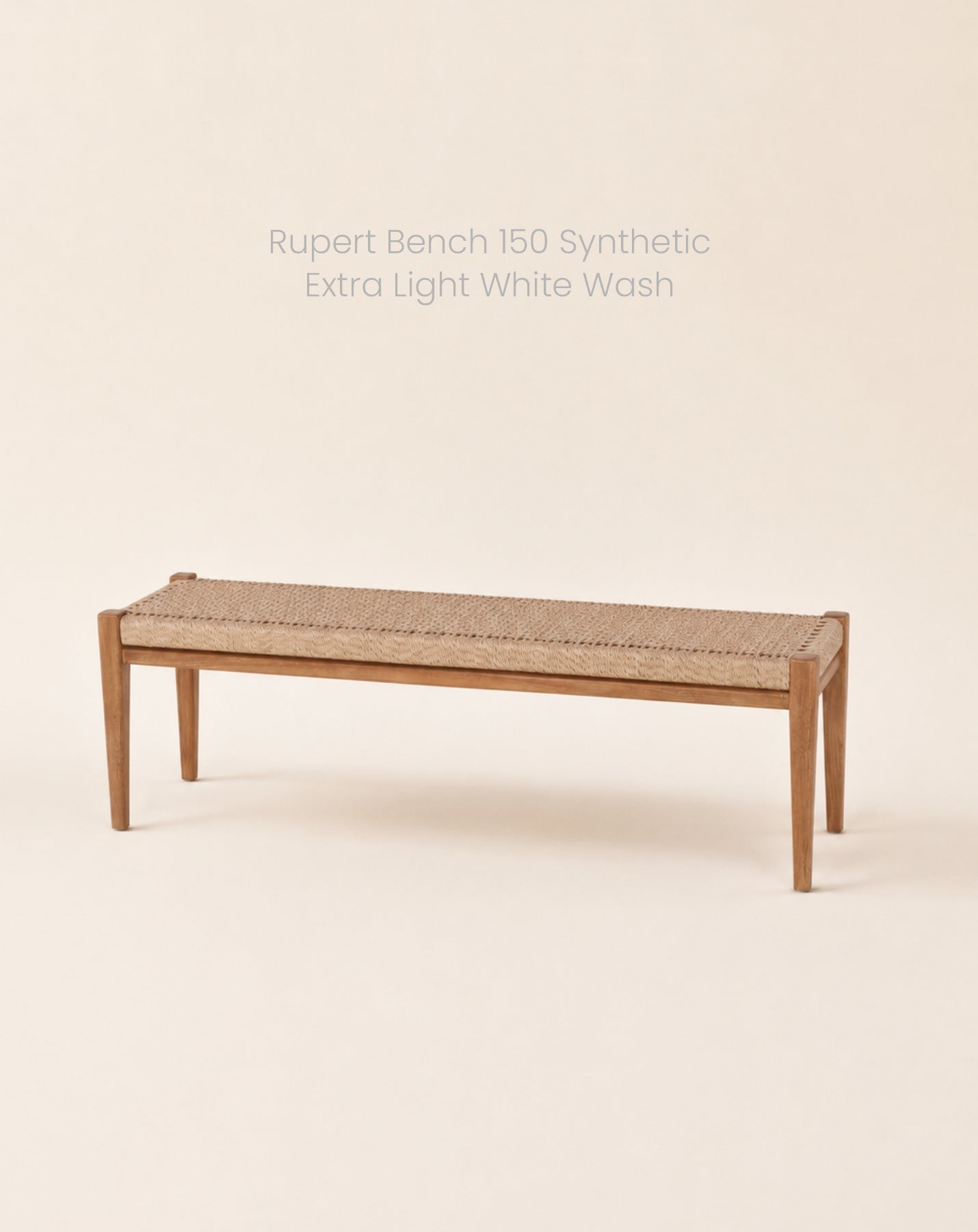 RUPERT BENCH 150 SYNTHETIC EXTRA LIGHT WHITE WASH