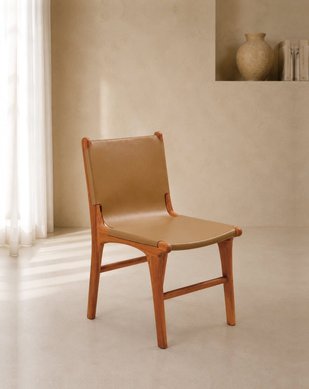 London Dining Chair Sling Leather
