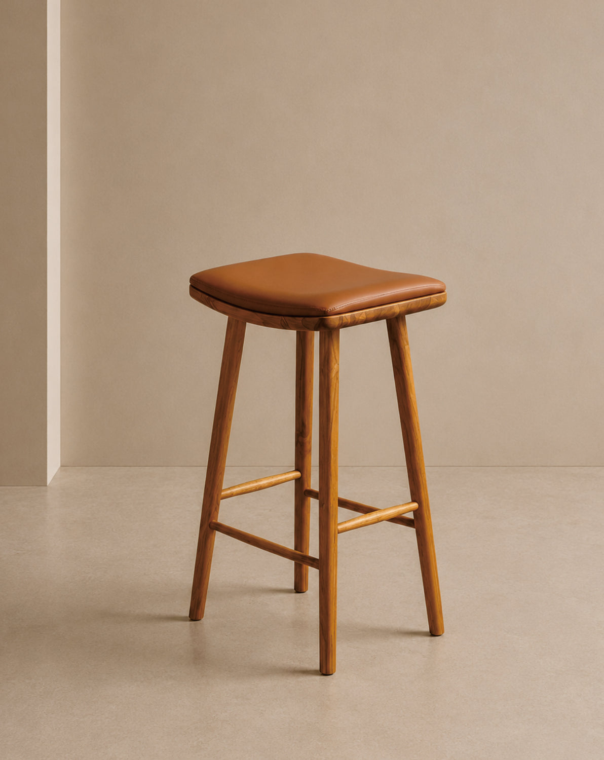 Lhasa Counter Stool with leather