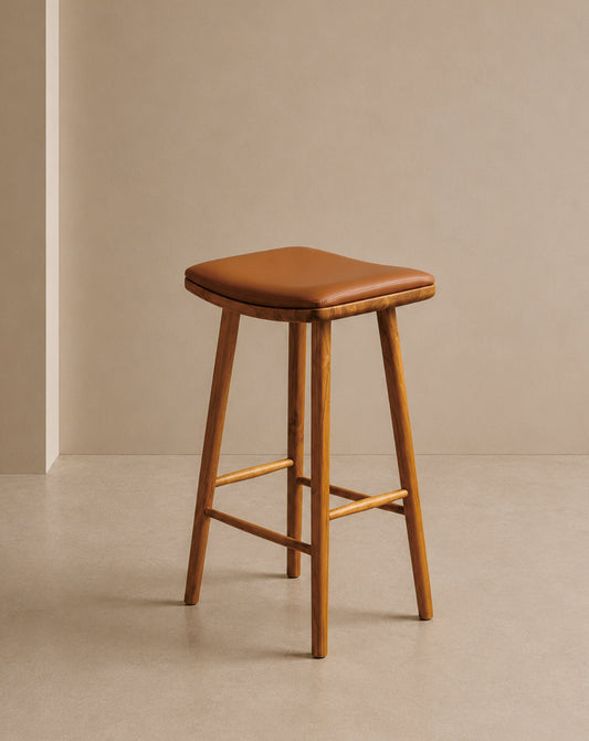 Lhasa Counter Stool with leather