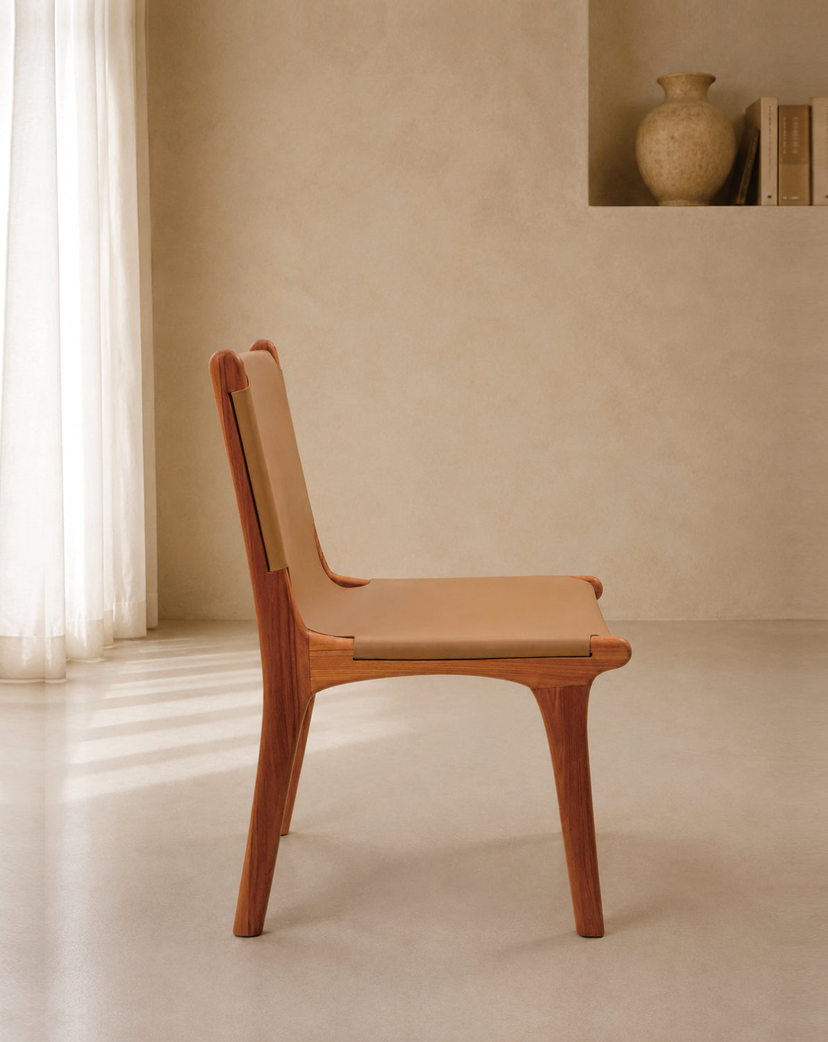 London Dining Chair Sling Leather