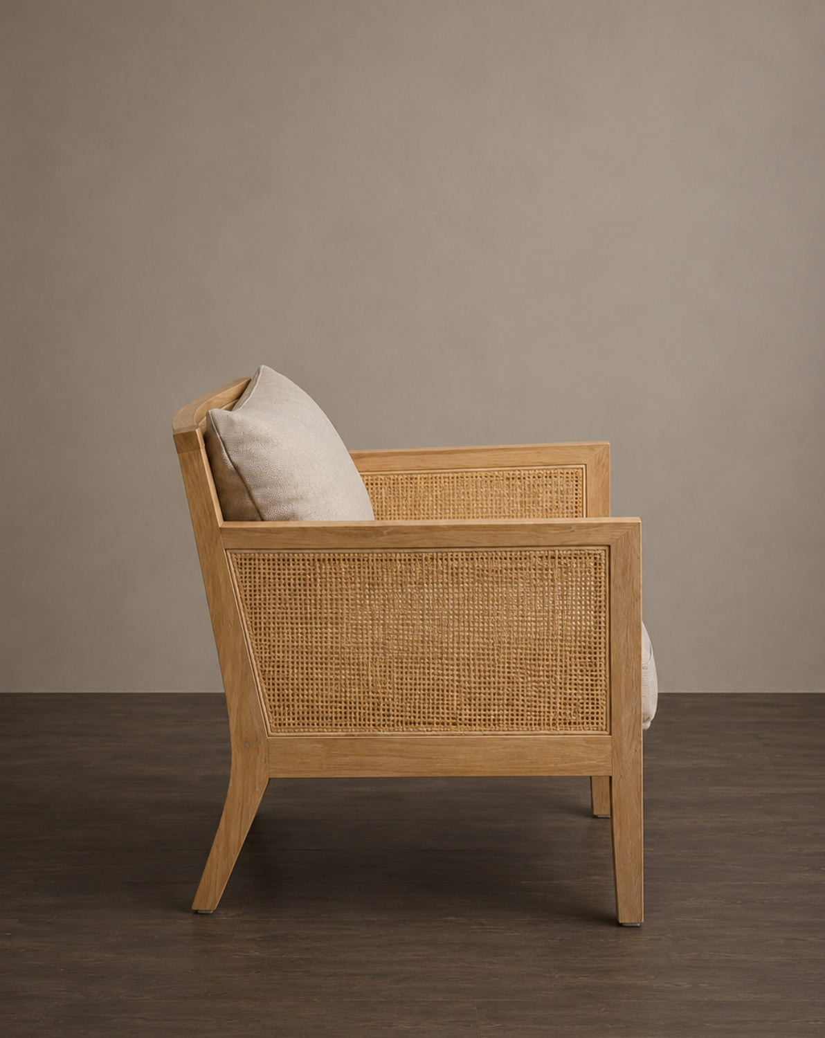Raffia Rattan armchair