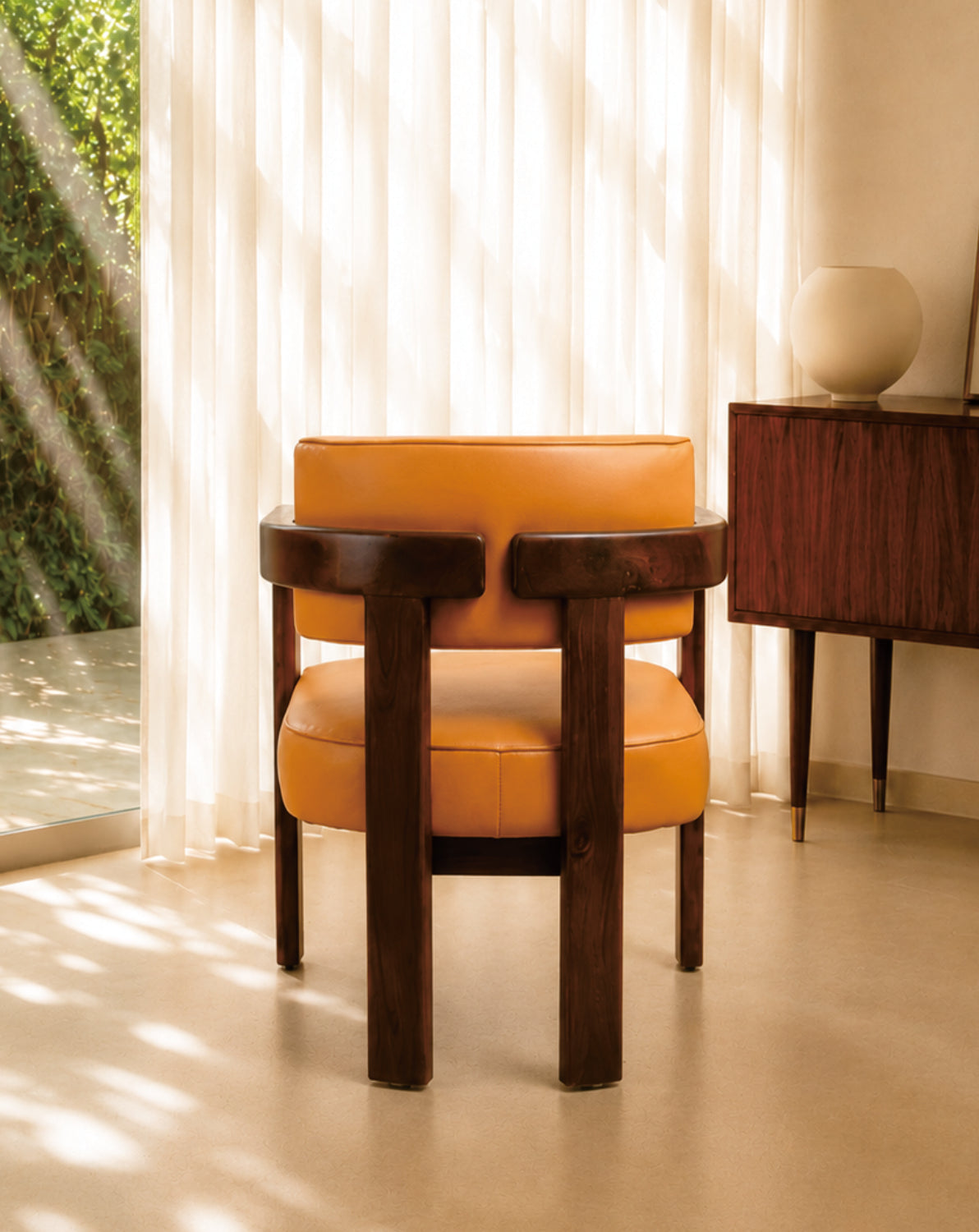 Mini amber lounge chair