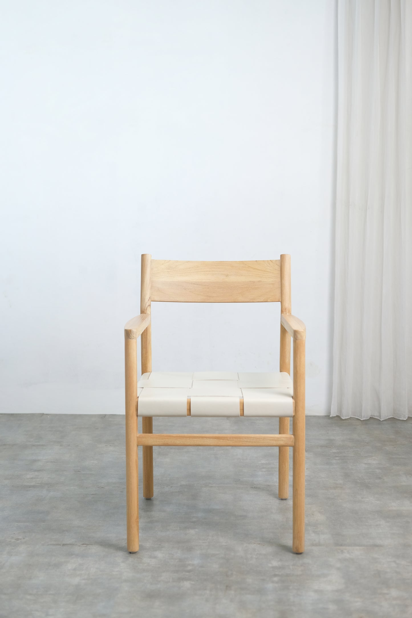 Ally Dining armchair Wide leather