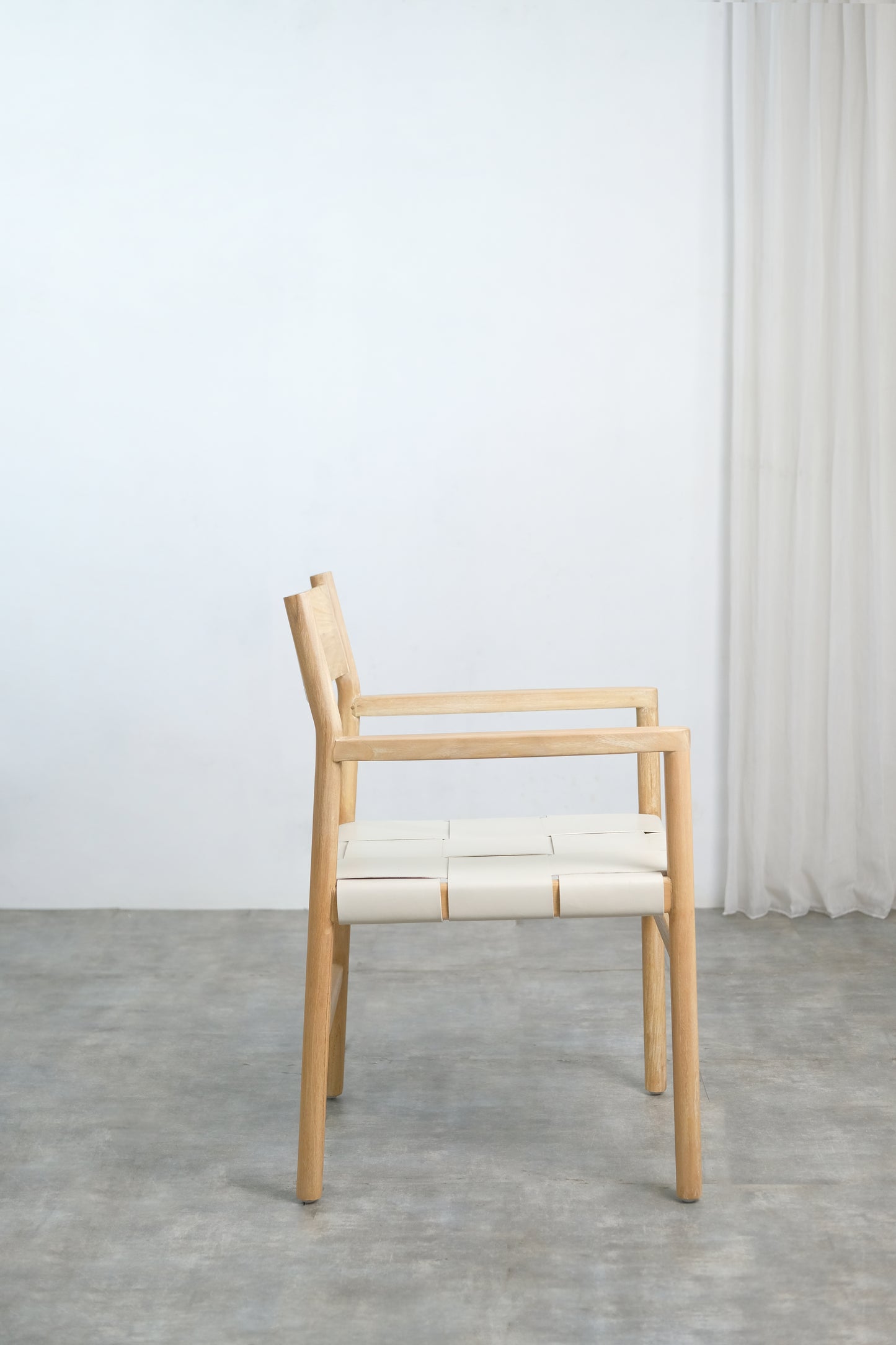 Ally Dining armchair Wide leather