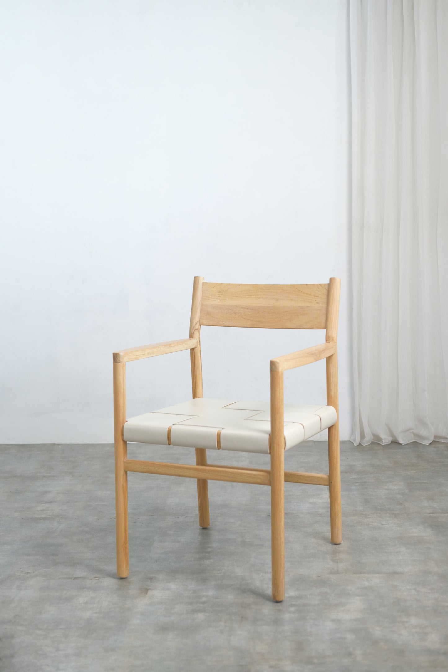 Ally Dining armchair Wide leather