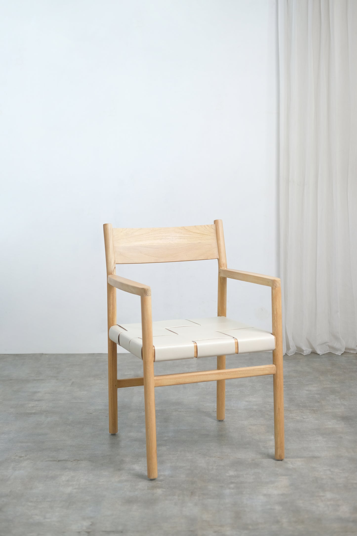 Ally Dining armchair Wide leather