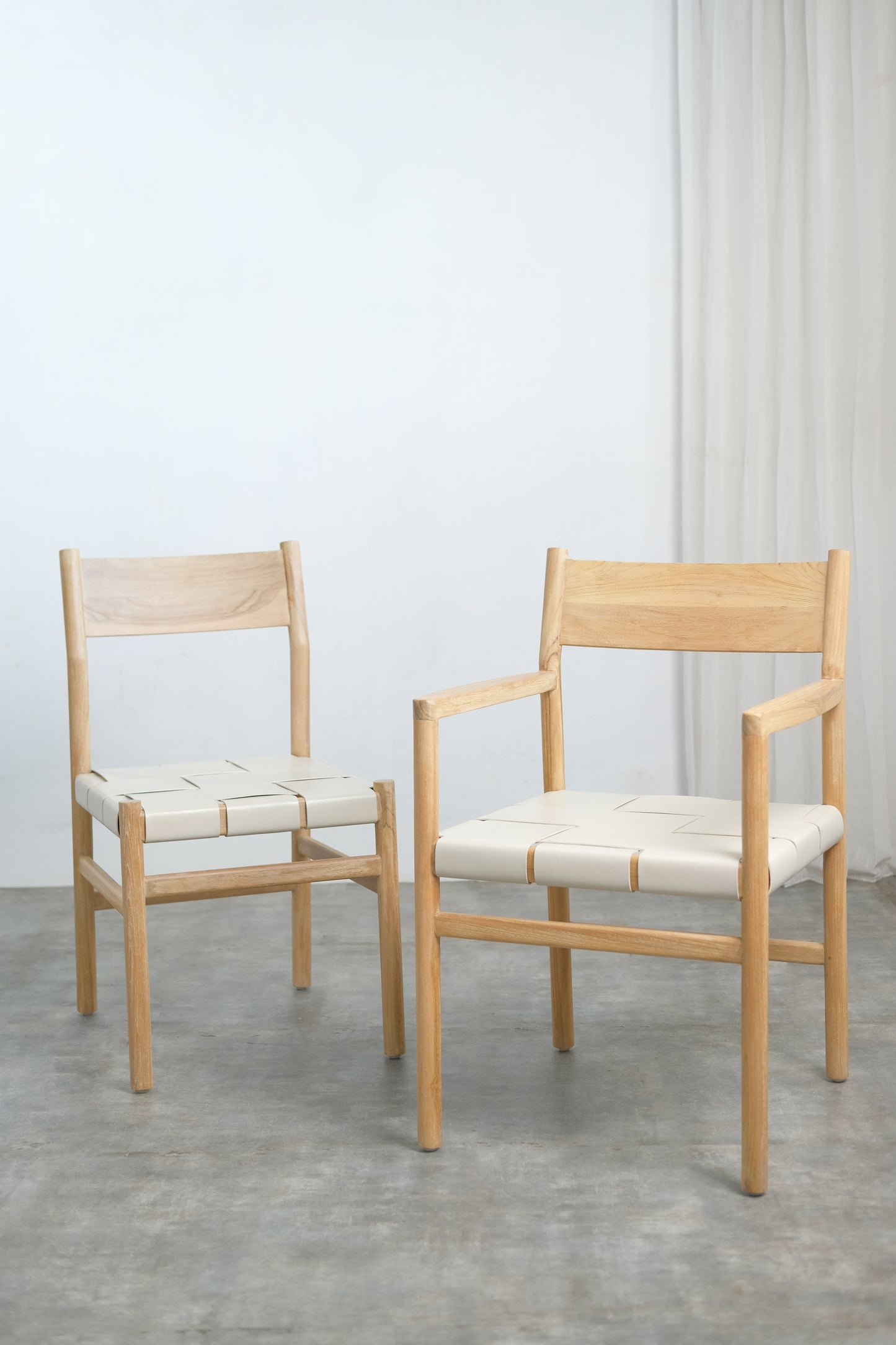 Ally Dining armchair Wide leather