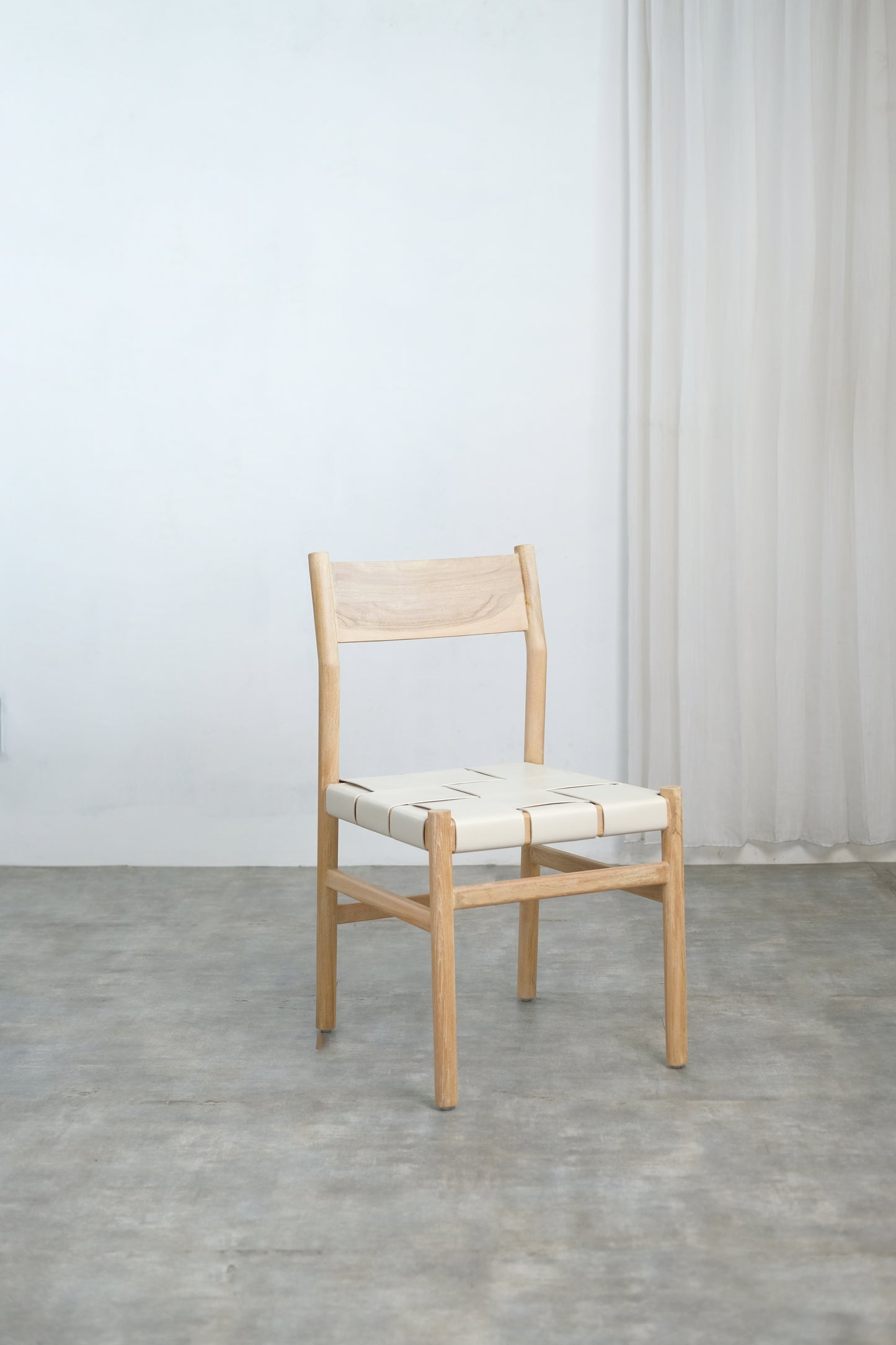 Ally Dining Chair Wide leather