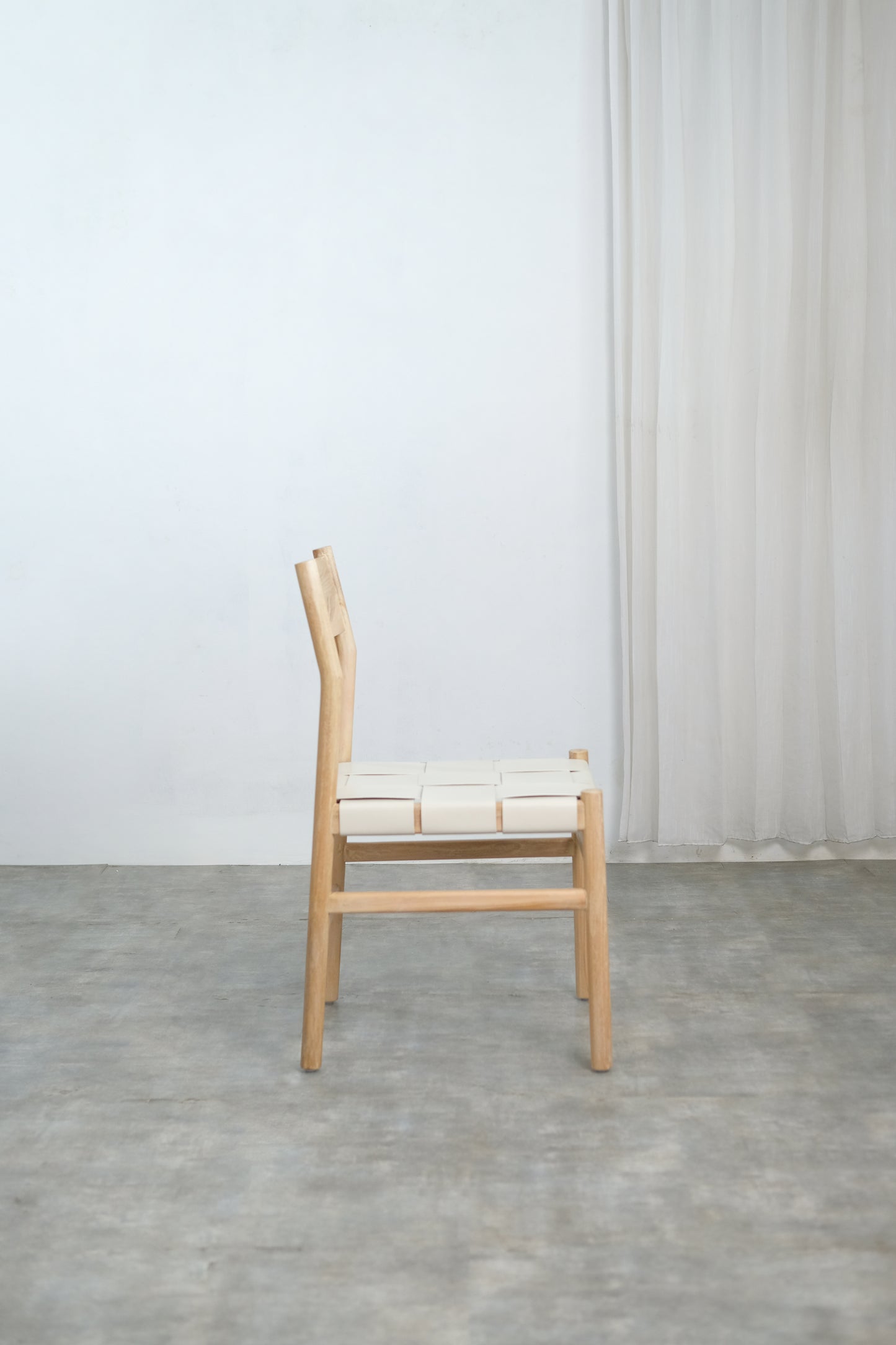 Ally Dining Chair Wide leather