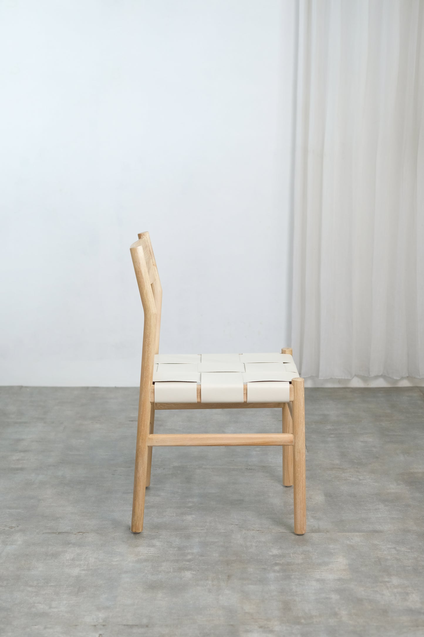 Ally Dining Chair Wide leather