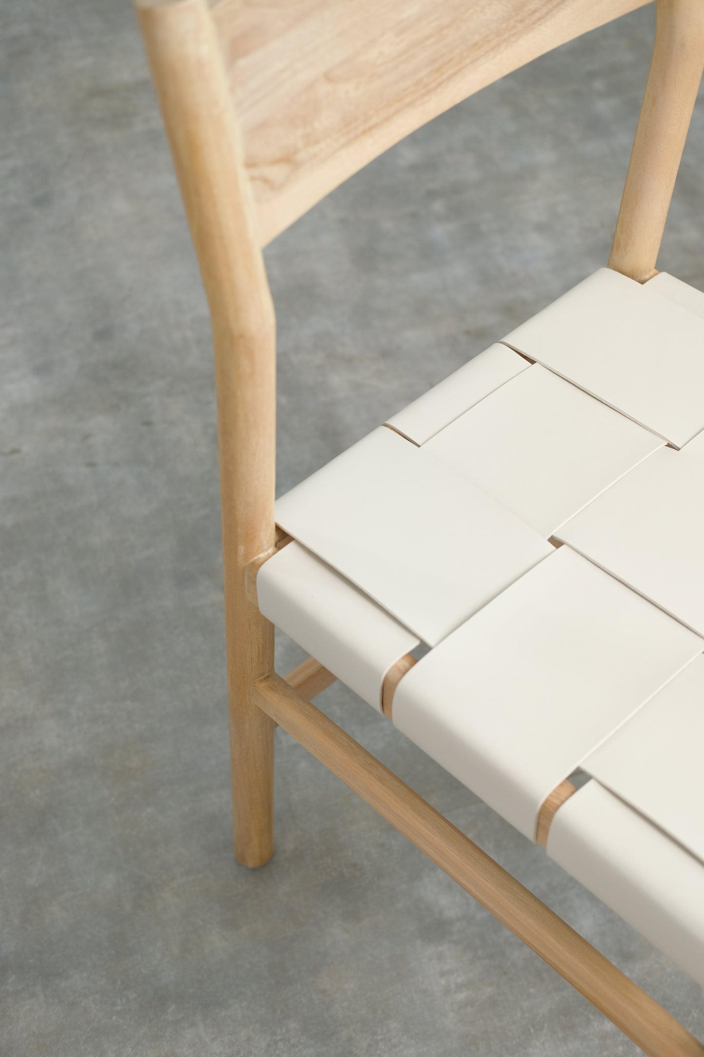 Ally Dining Chair Wide leather