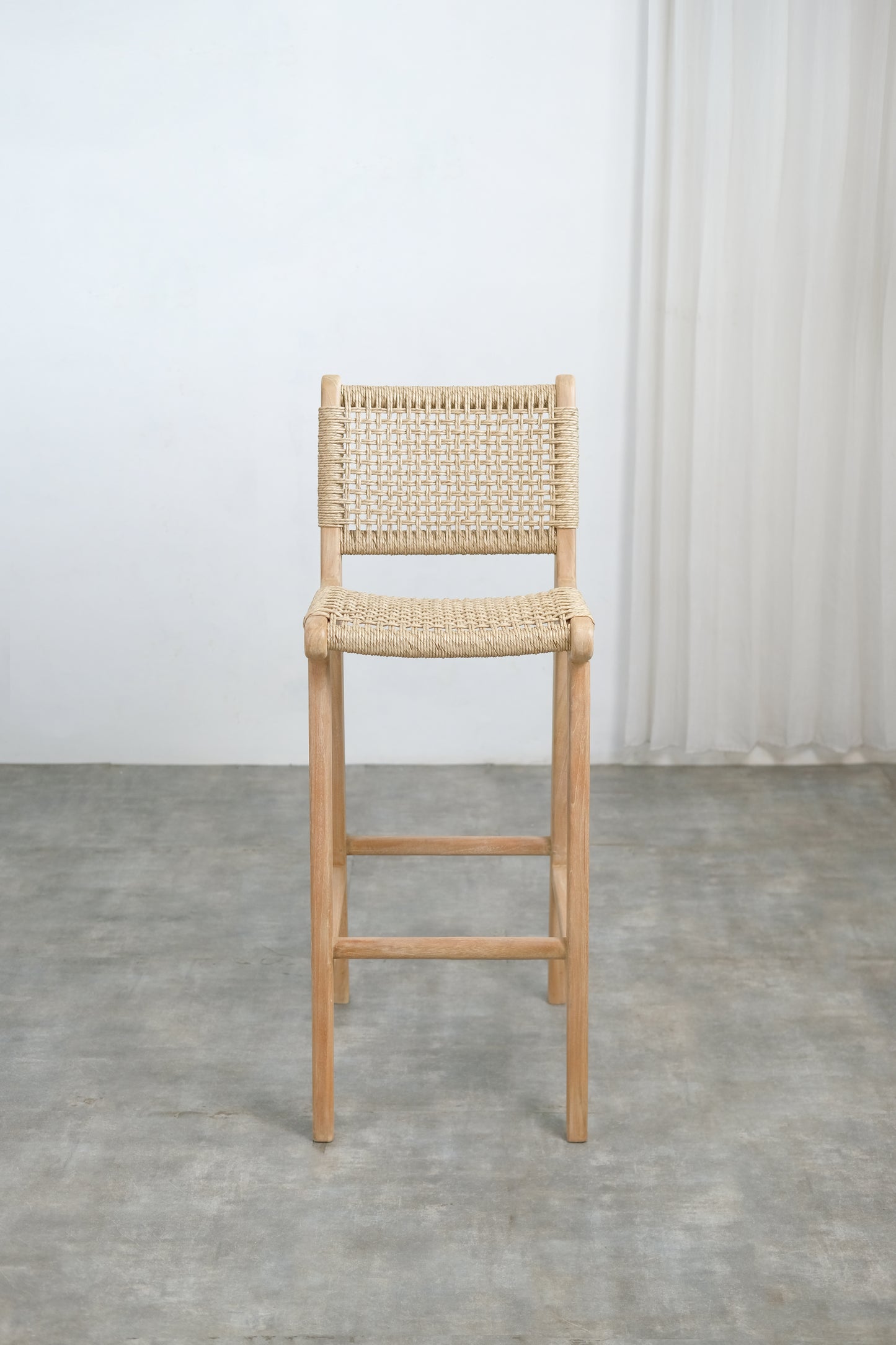 Lisbon Bar Height Stool with back