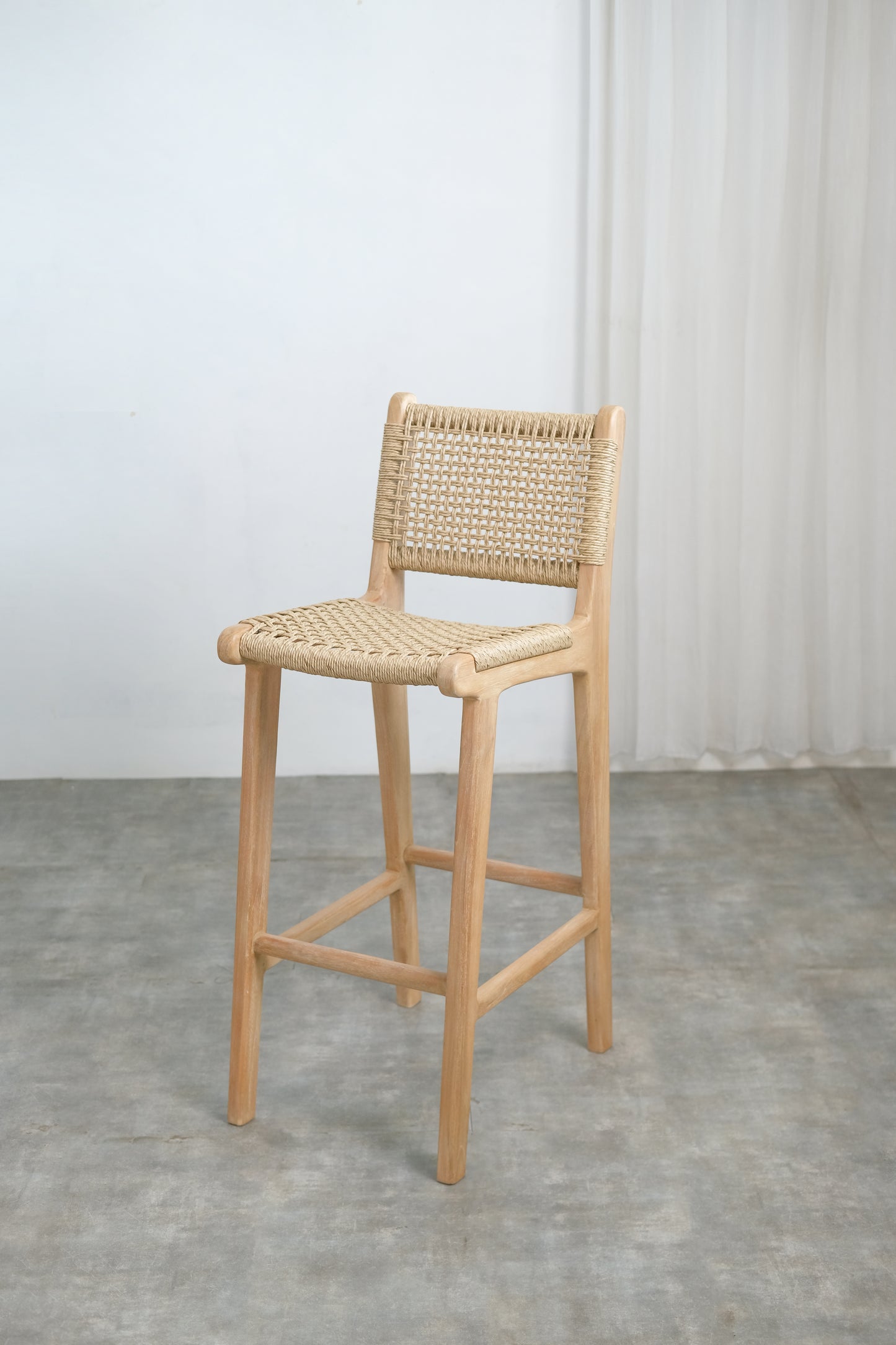 Lisbon Bar Height Stool with back