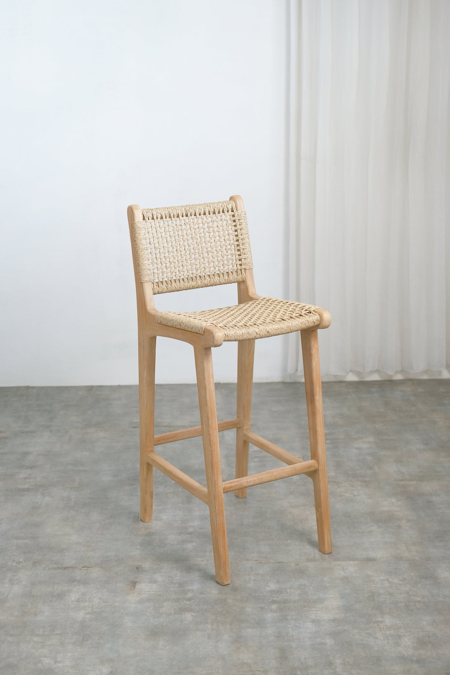 Lisbon Bar Height Stool with back