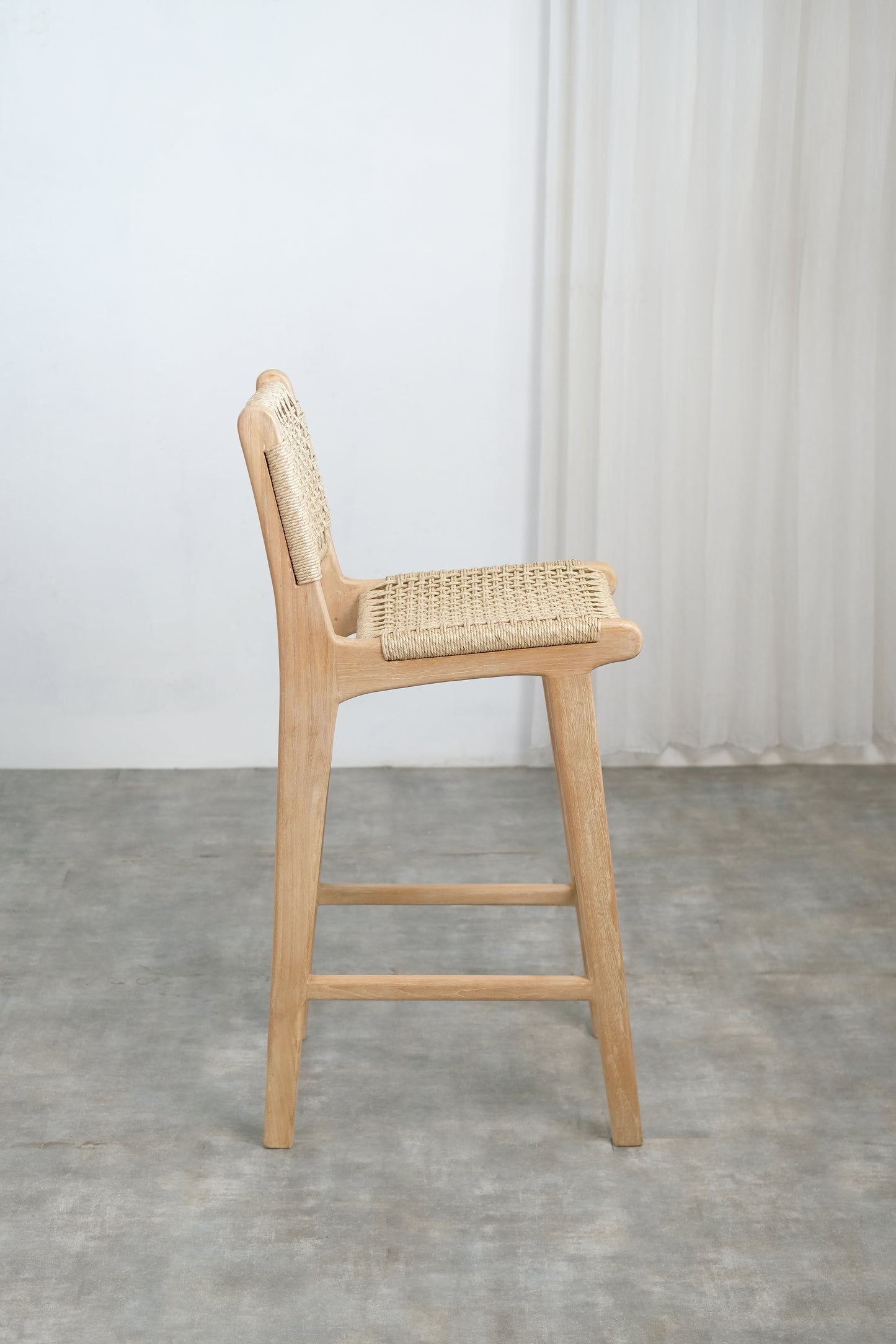 Lisbon Bar Height Stool with back