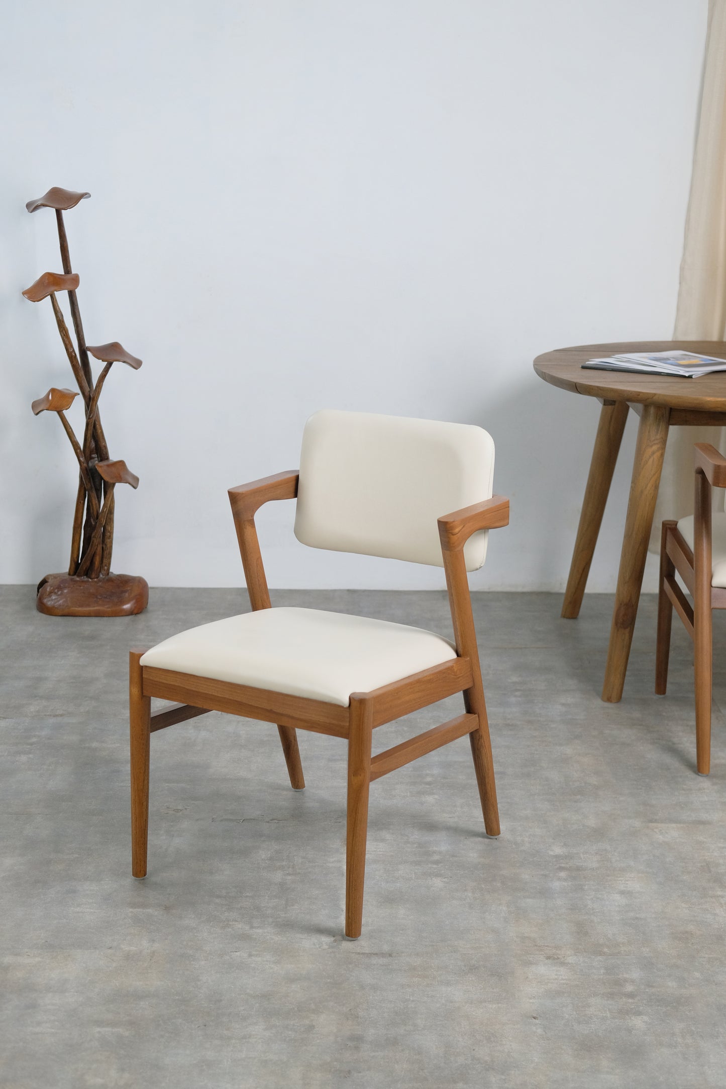Rosa Dining Chair with cushion leather