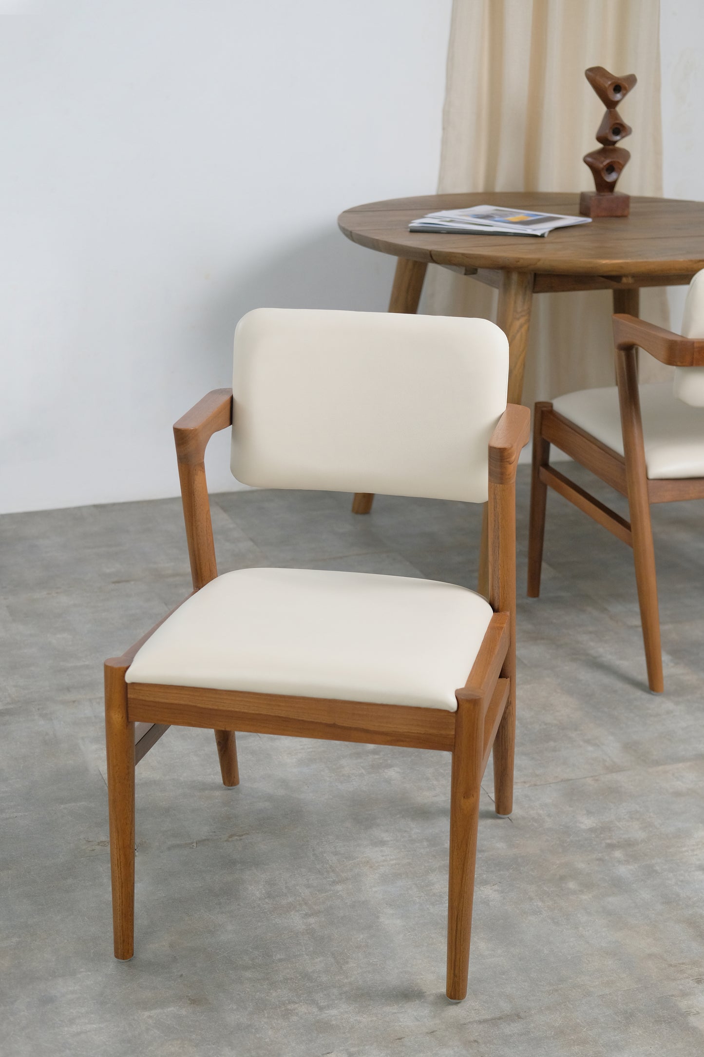Rosa Dining Chair with cushion leather