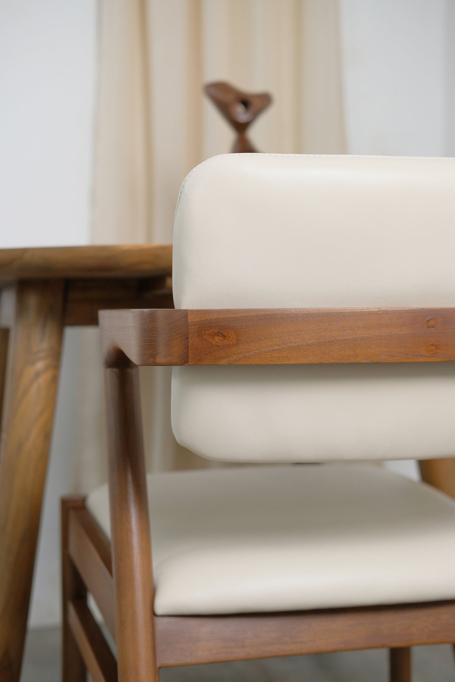 Rosa Dining Chair with cushion leather