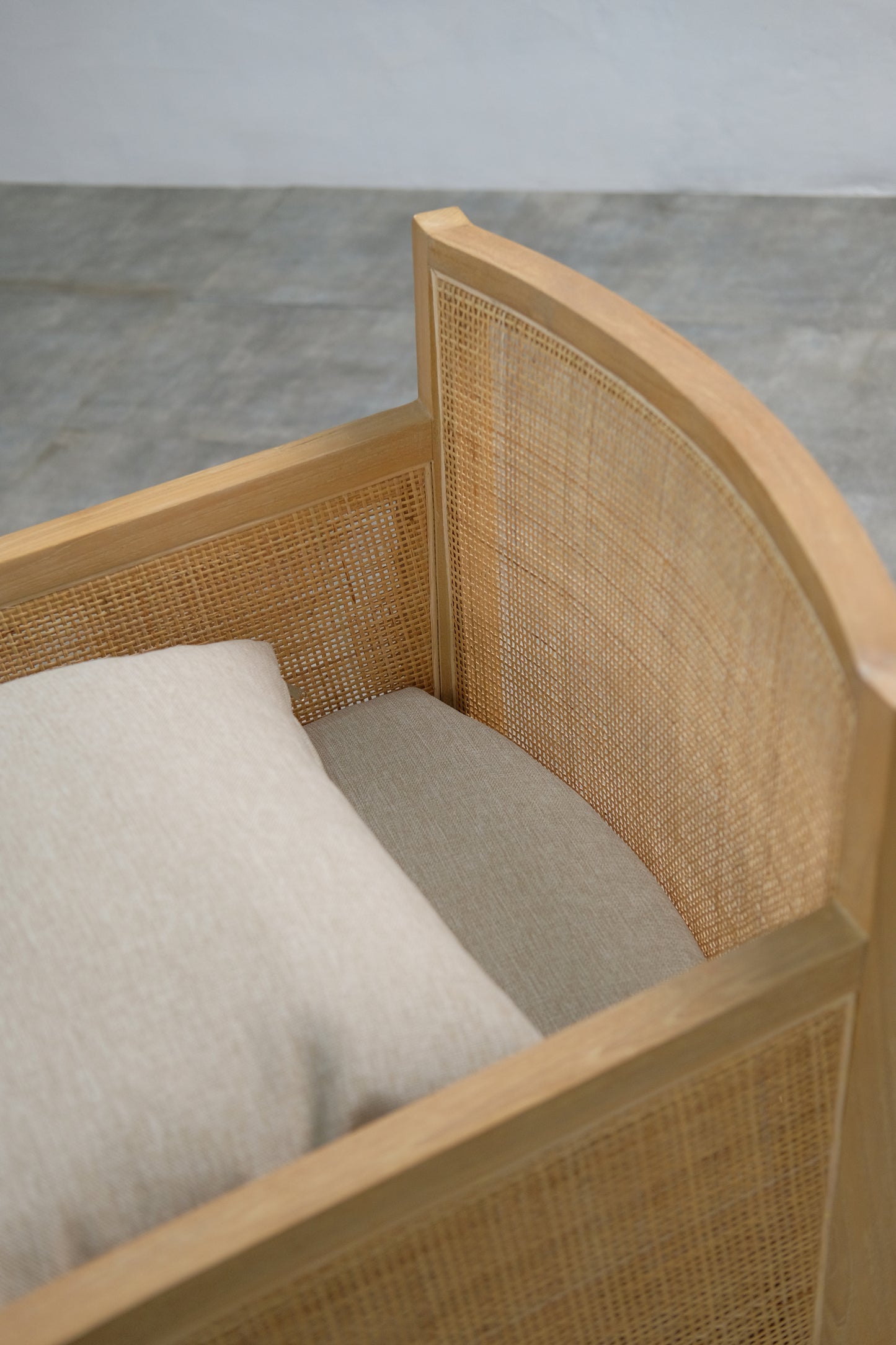 Raffia Rattan armchair