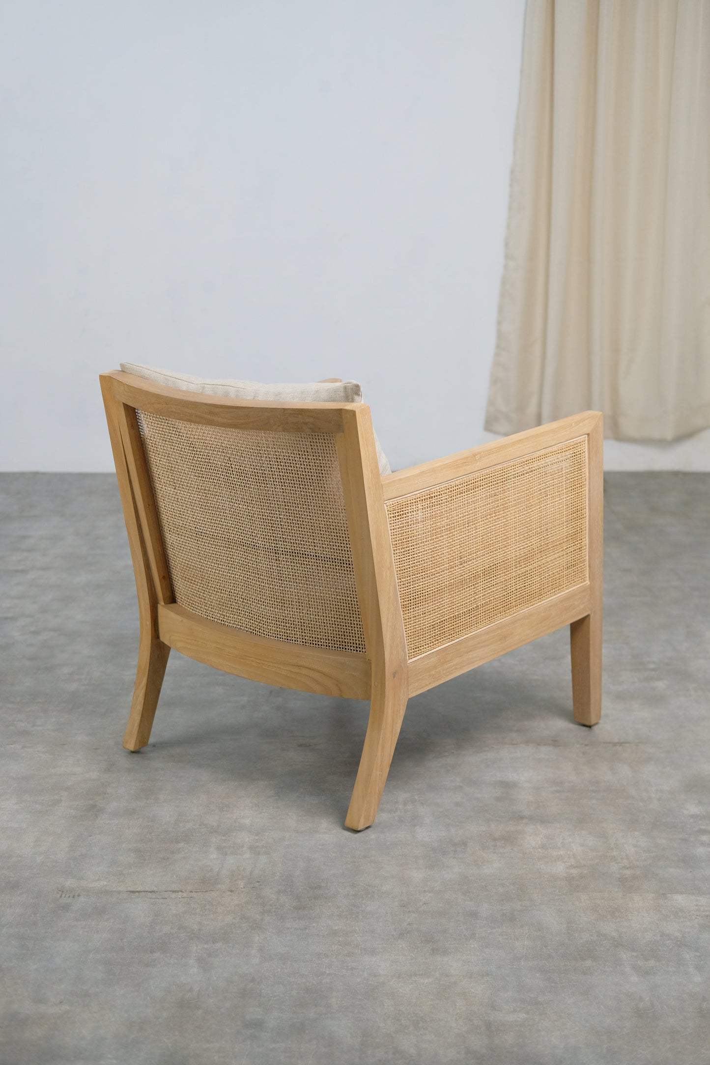 Raffia Rattan armchair