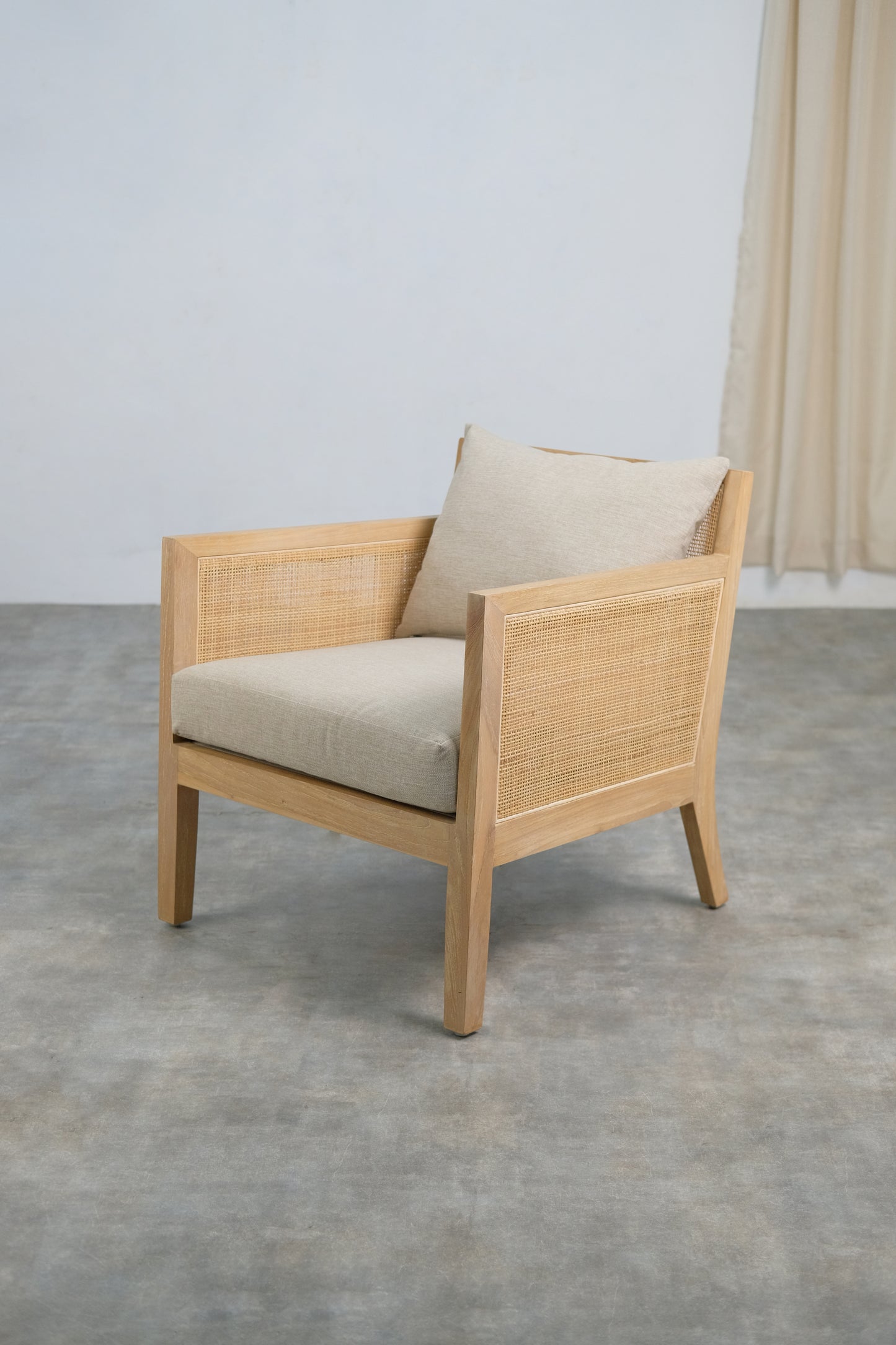 Raffia Rattan armchair