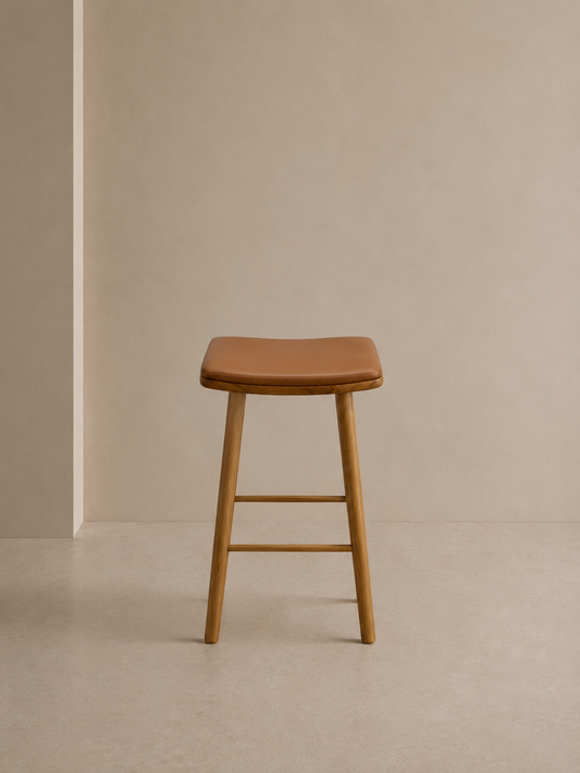 Lhasa Counter Stool with leather