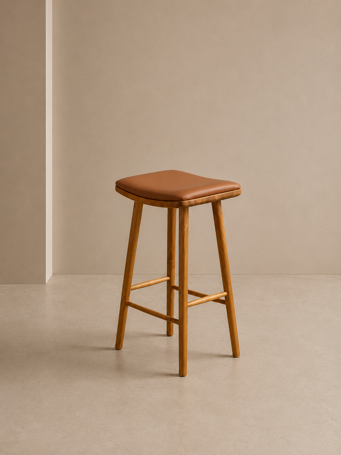 Lhasa Counter Stool with leather