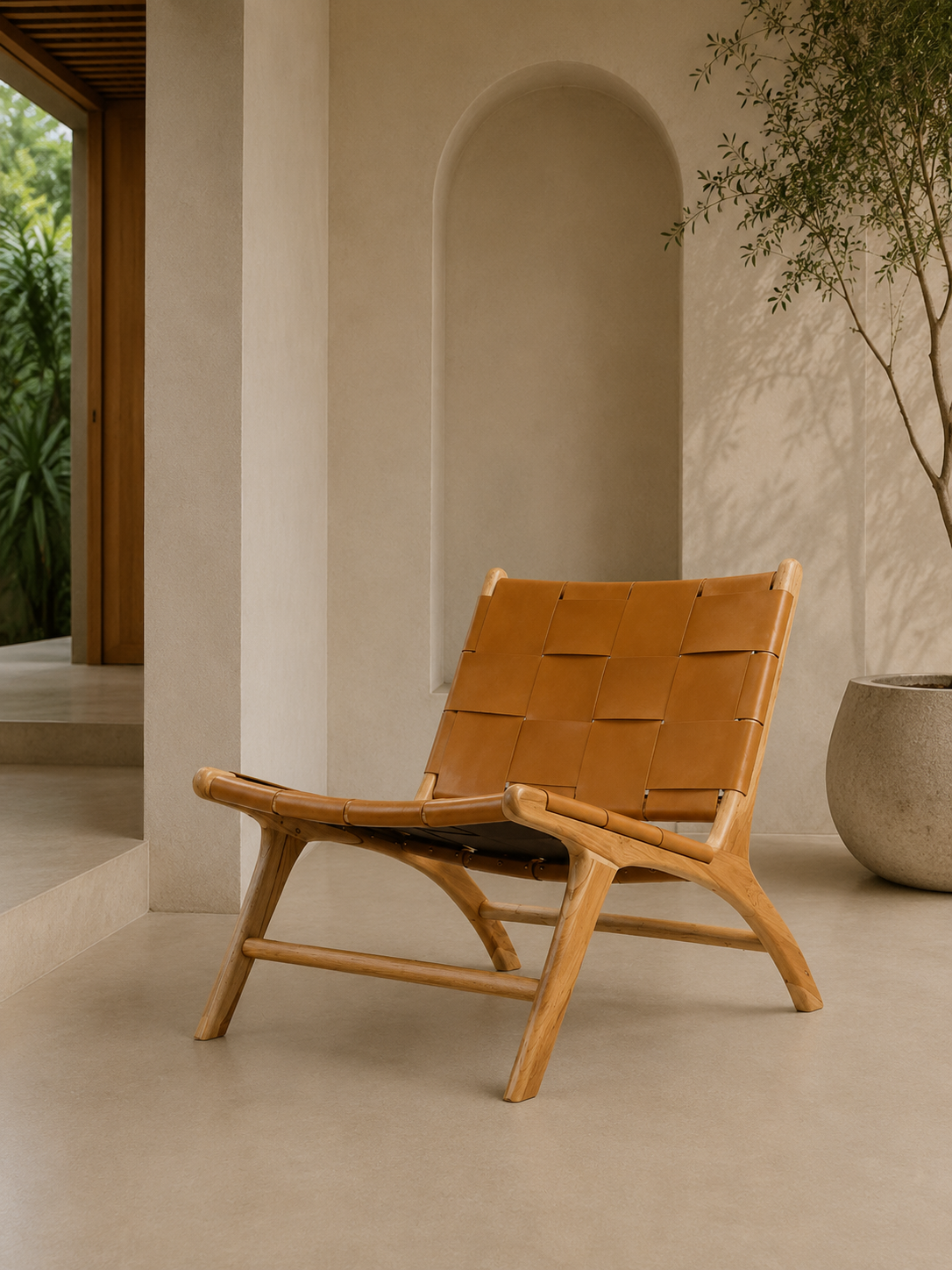 Lisbon Lounge chair wide leather