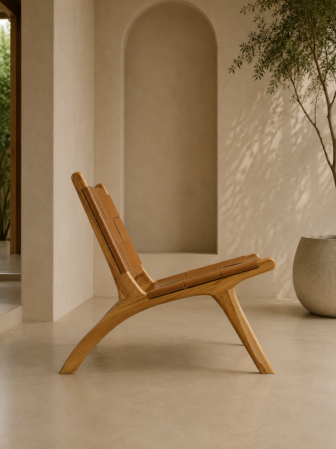 Lisbon Lounge chair wide leather