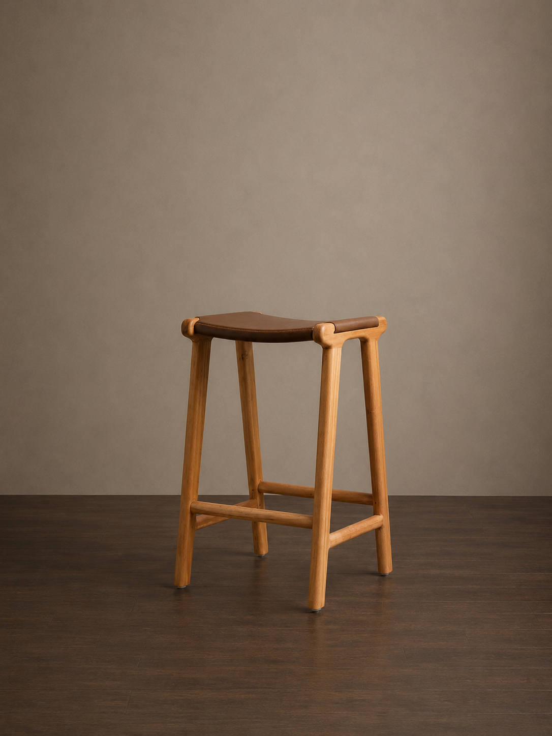 London Counter Stool Full leather