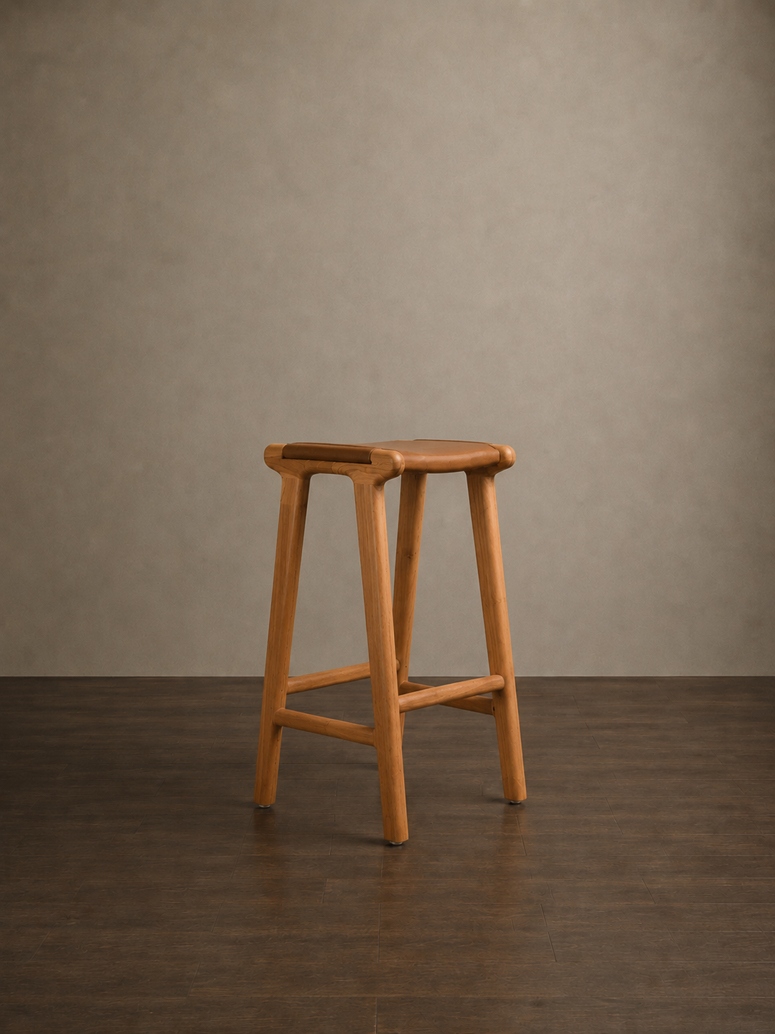 London Counter Stool Full leather