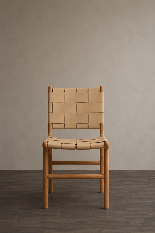 London Dining Chair wide leather