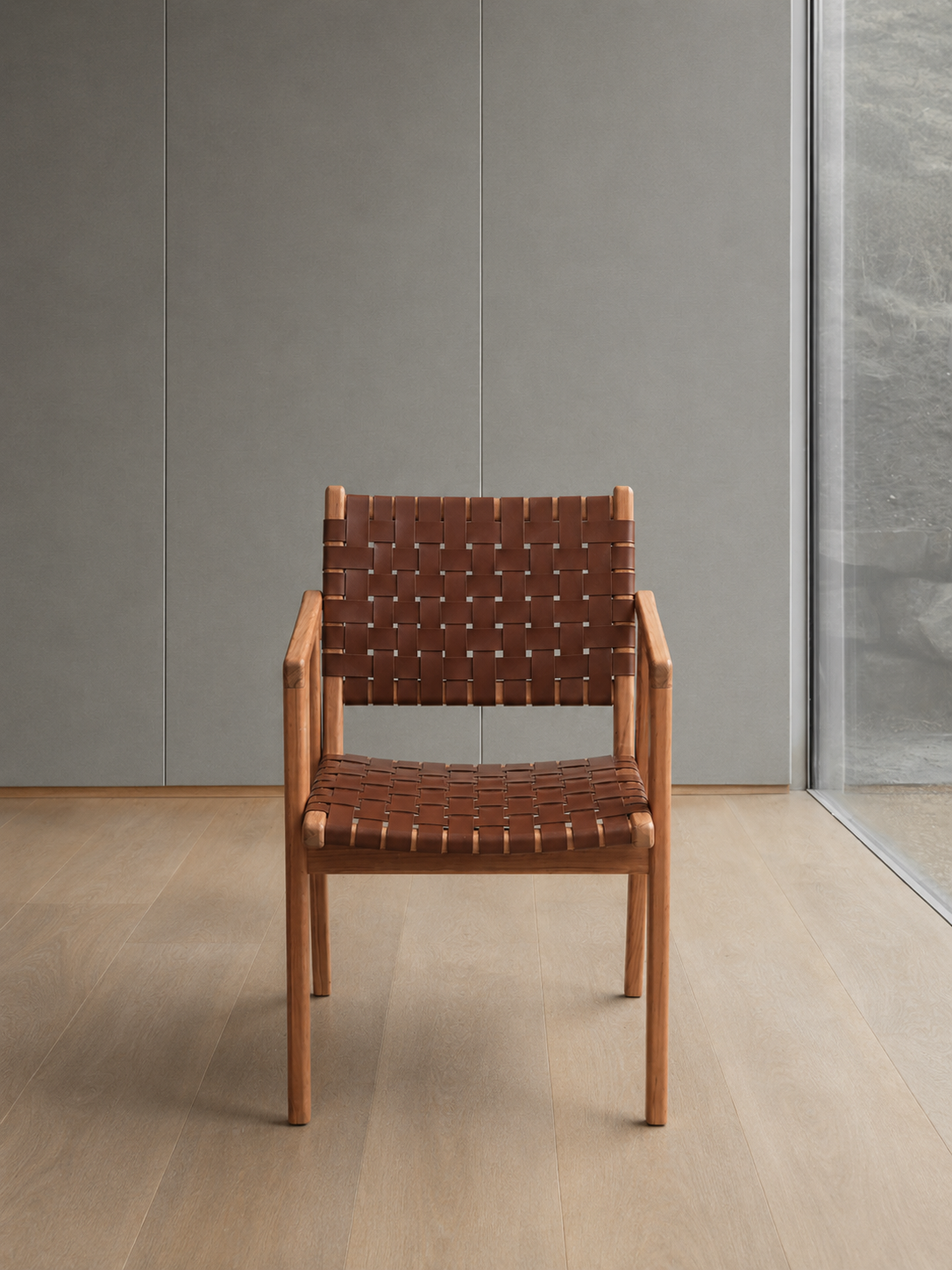 Sarabi Dining Armchair with Leather