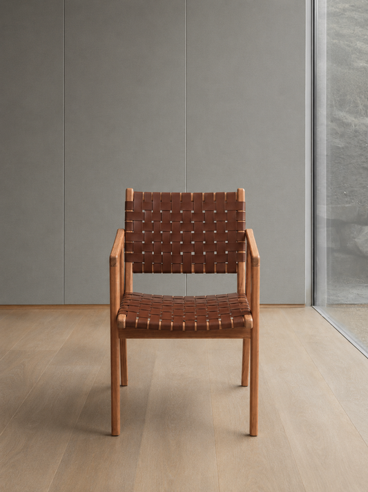 Sarabi Dining Armchair with Leather