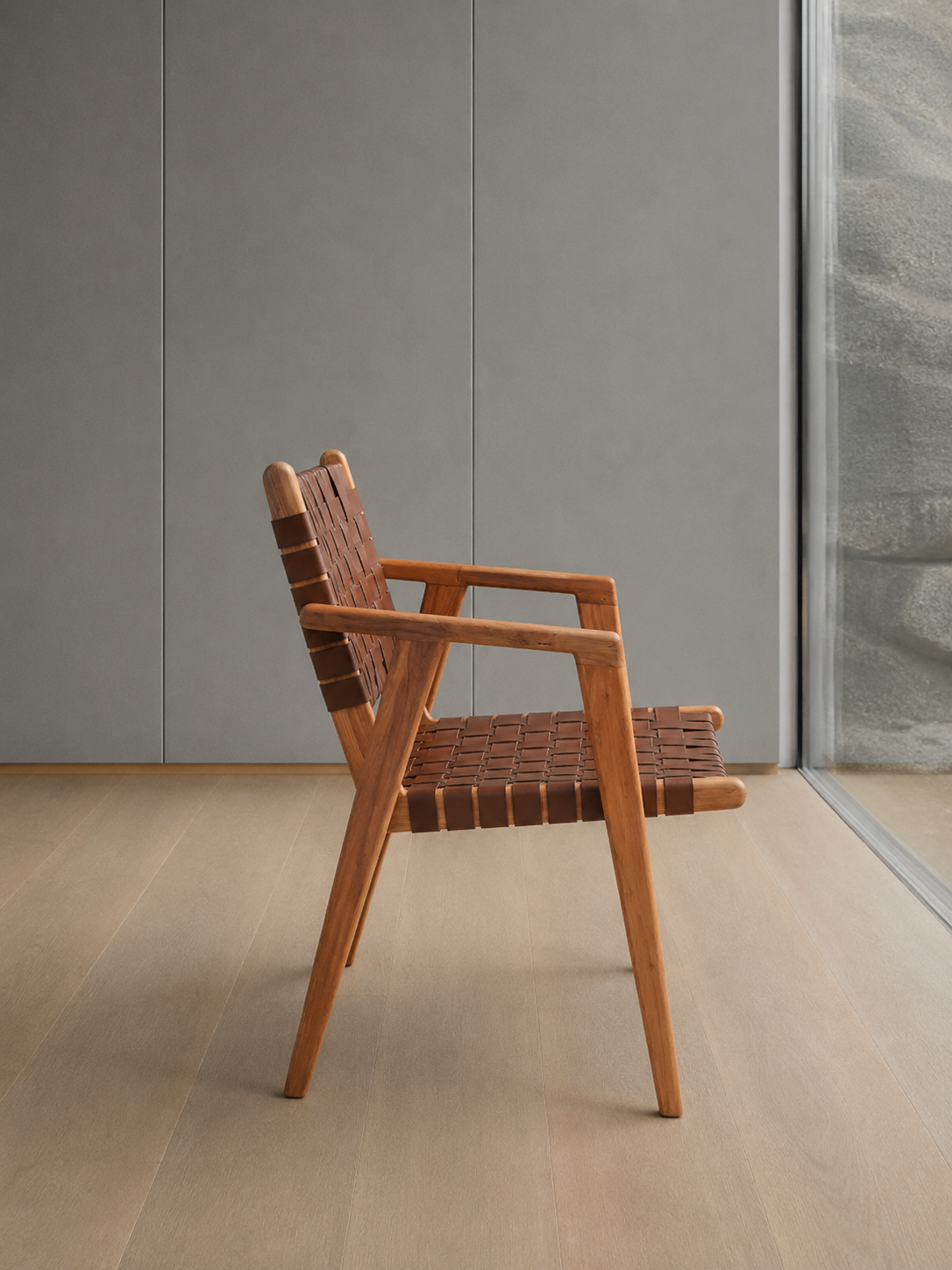 Sarabi Dining Armchair with Leather